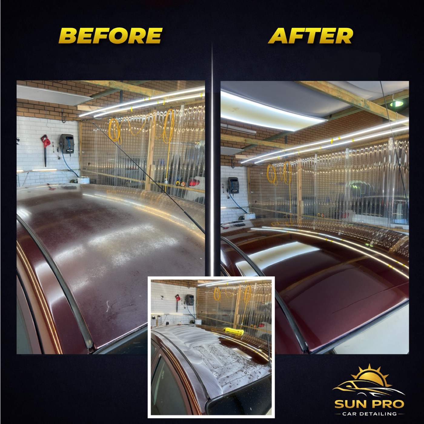 Actual SunPro paint correction result